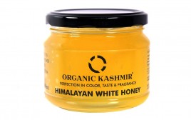 Organic Kashmir Himalayan White Honey   Glass Jar  400 grams